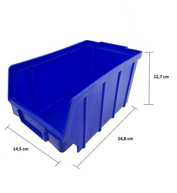 Stapelboxen Gr. 4 (222x340x157mm)  blau - Lagerboxen - Ordnungssystem