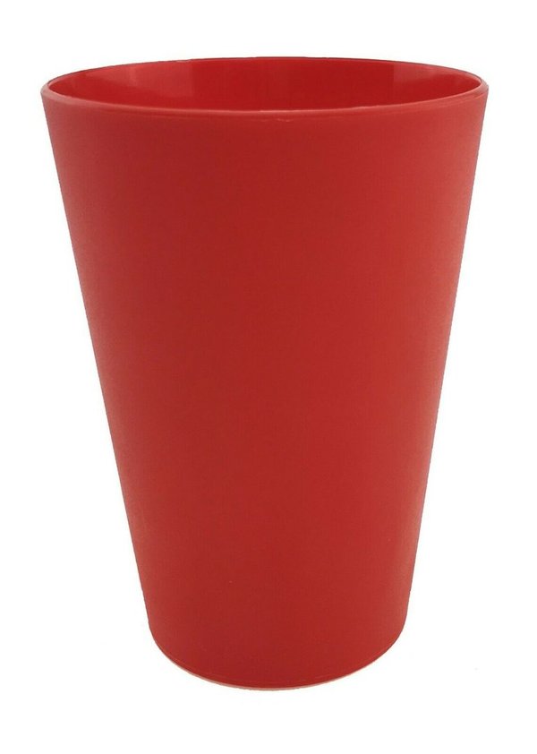 Plastik Trinkbecher 0,4 L Rot - Mehrwegbecher
