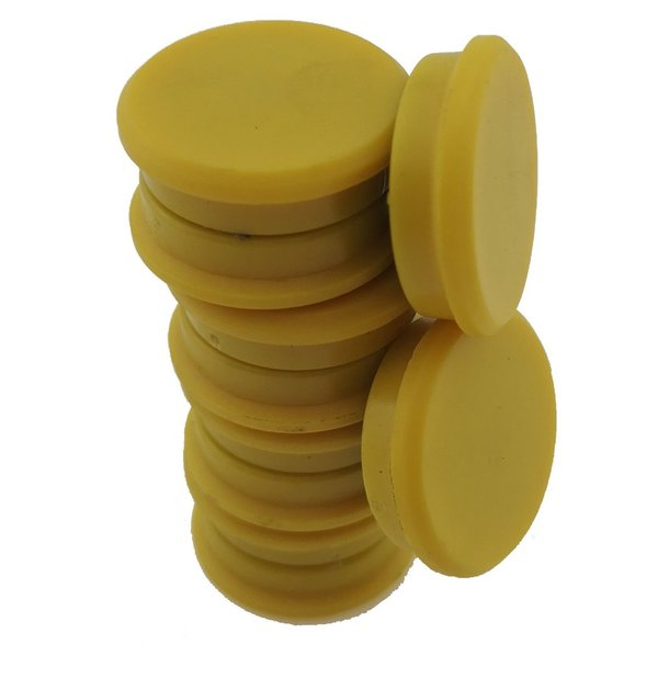 50 Magnete - Gelb - Ø 24 mm - Whiteboard - Kühlschrankmagnet