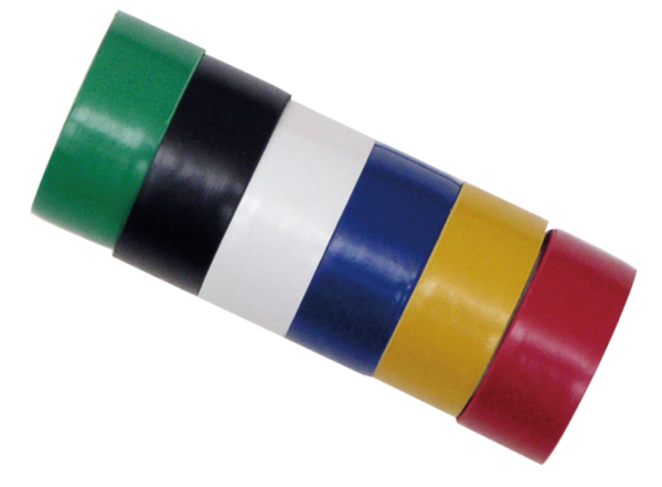 Isolierband 6 Stück 19mm x 2,5m VDE Isoband PVC Elektriker Klebeband Sortiment